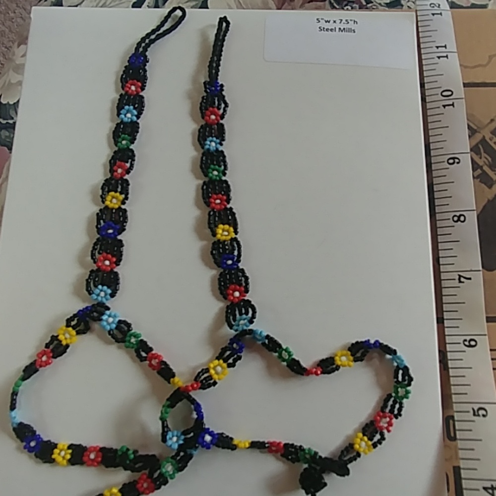 Beaded stretchy anklets